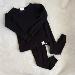 Black Long Sleeve Baby Set